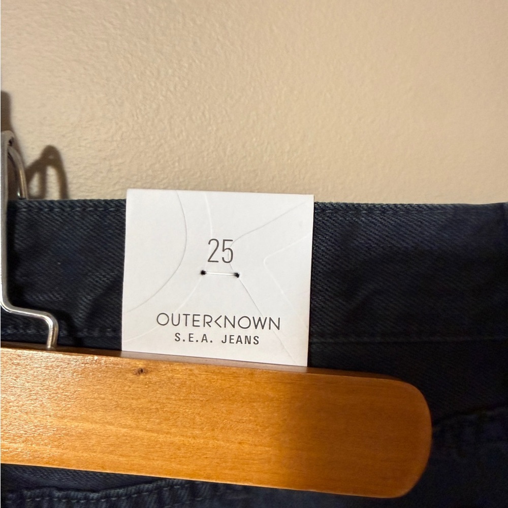 NWT Outerknown 100% Organic Cotton SEA Jeans Dune HighRise Slim Denim Women's 25 - Picture 4 of 14